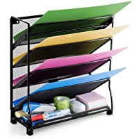 Organizador de archivos- YOMYM Titular del archivo Cuadrícula Carpeta de archivos desplegable soporte de bandeja para…